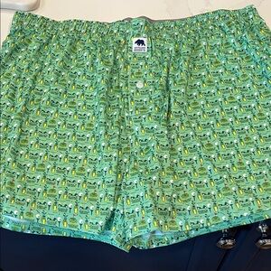 Waffle House Men's Fun Green Boxer Shorts